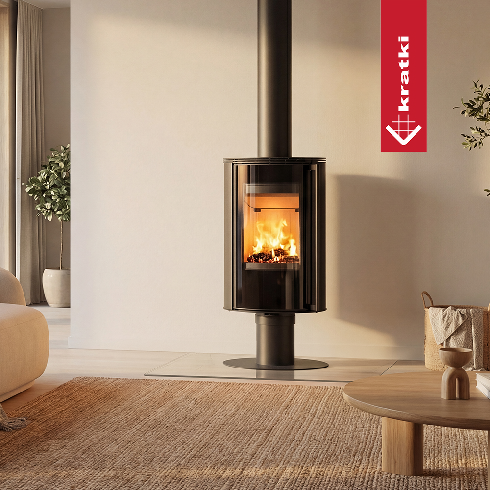 Kratki Braskamin Erik Pelare vridbar